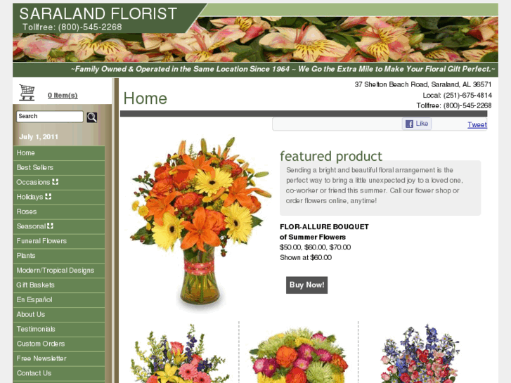 www.saralandflorist.net