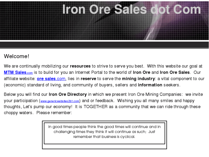 www.ironoresales.com