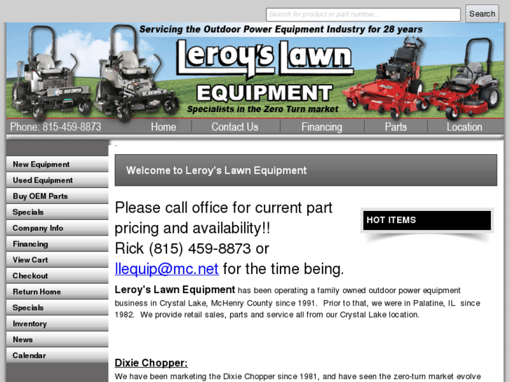 www.leroyslawnequipment.biz