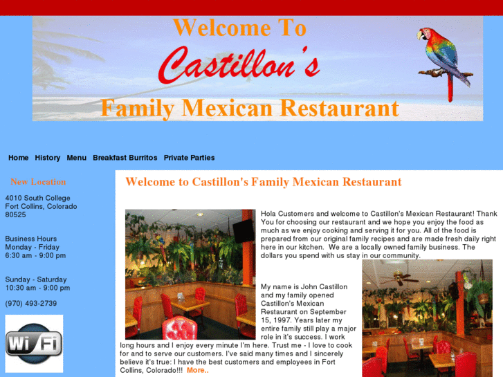 www.castillonsrestaurant.com