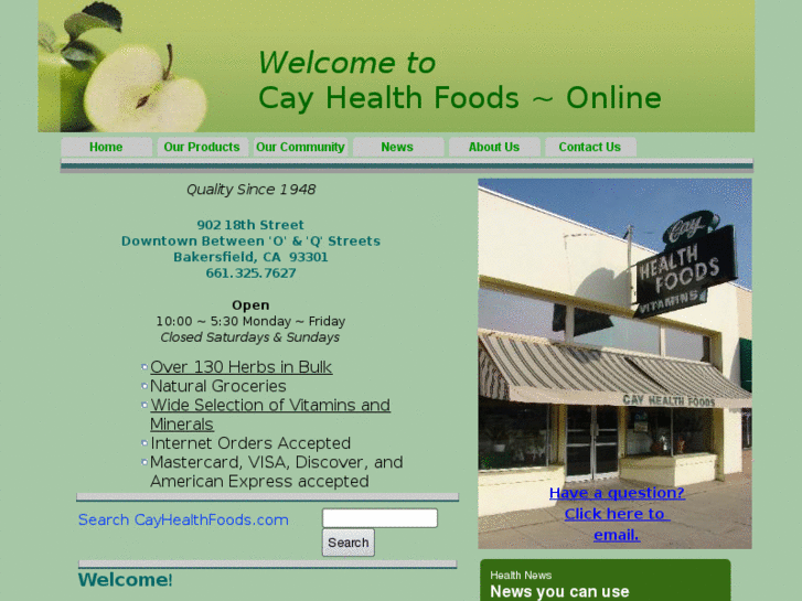 www.cayhealthfoods.com