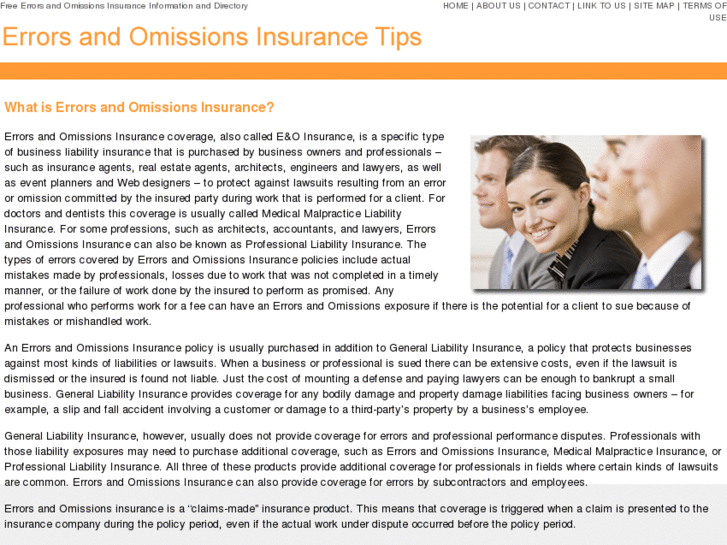 www.errorsandomissionsinsurancetips.com