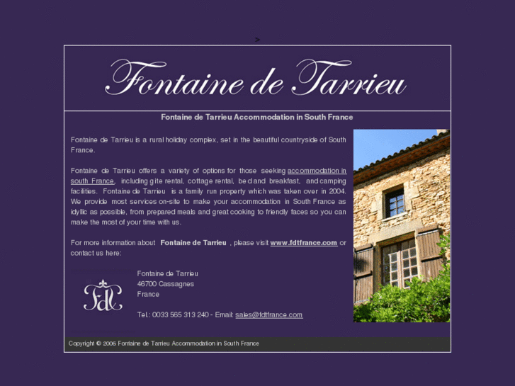 www.fontainedetarrieu.com