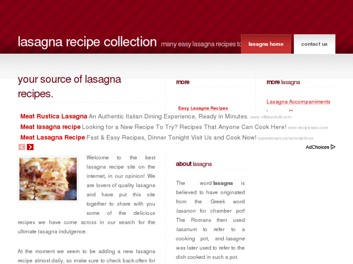 www.lasagna-recipe.com