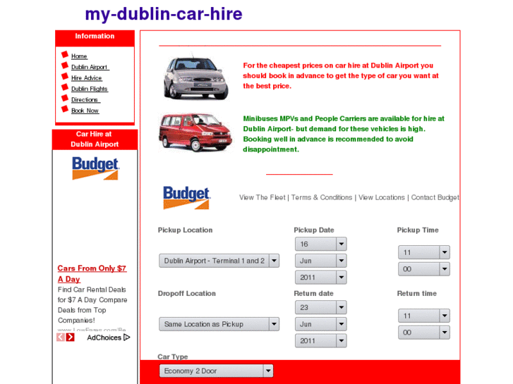 www.mydublincarhire.com