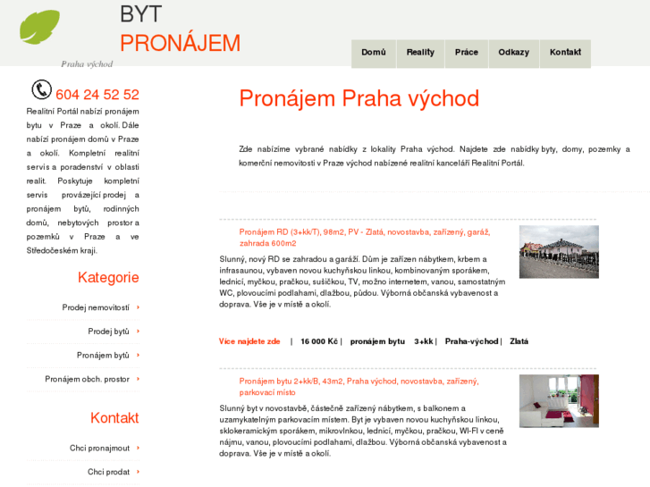 www.pronajem-prahavychod.cz