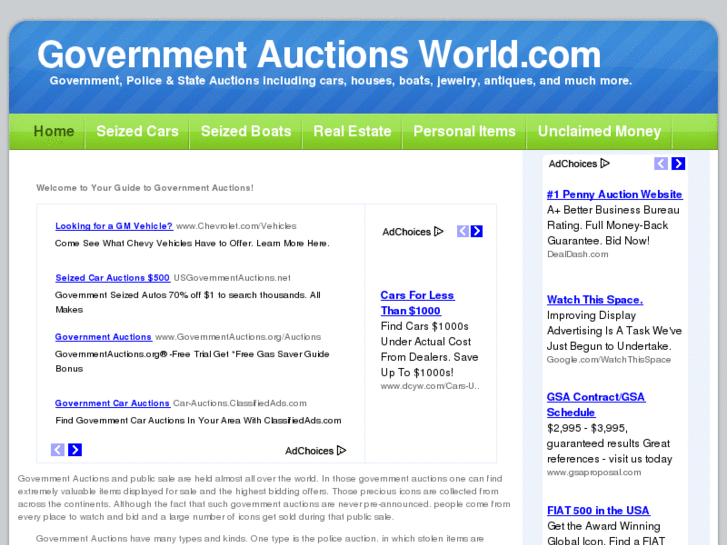 www.governmentauctionsworld.com