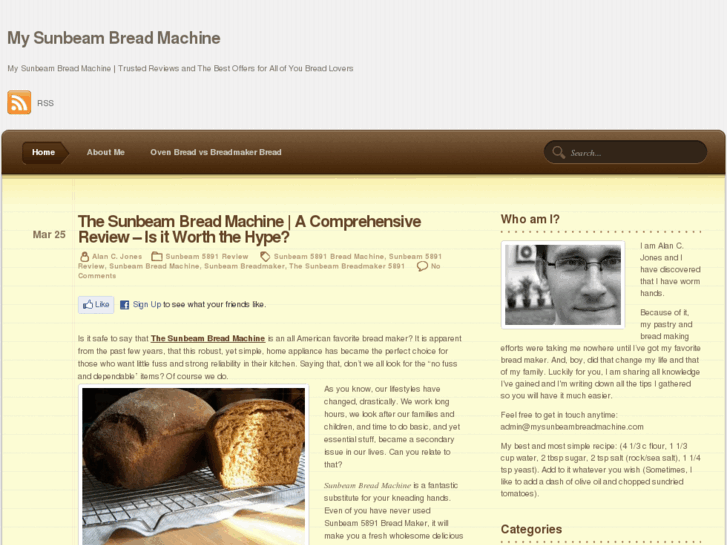 www.mysunbeambreadmachine.com