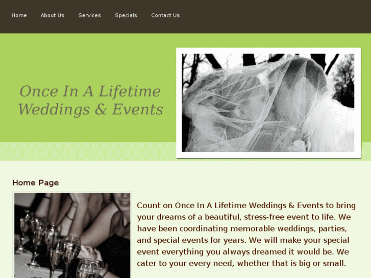 www.onceinalifetimeweddingsandevents.com
