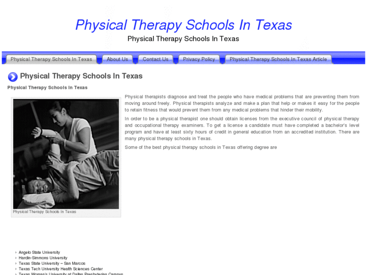 www.physicaltherapyschoolsintexas.com