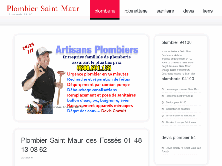 www.plombierstmaurdesfosses.com