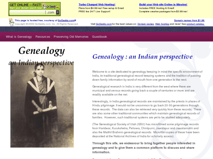 www.genealogyindia.info