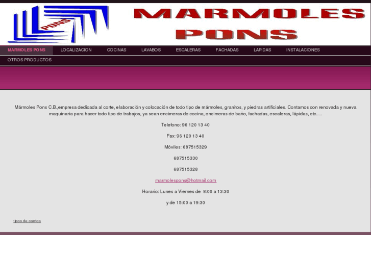 www.marmolespons.es