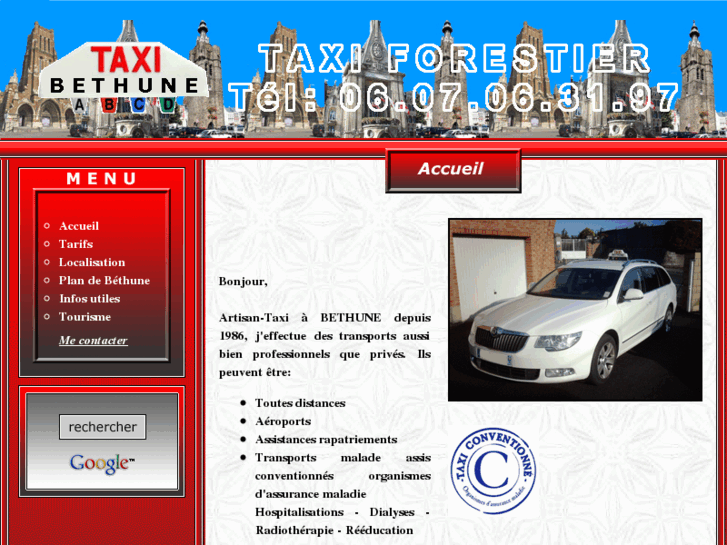 www.taxi-forestier-bethune.com