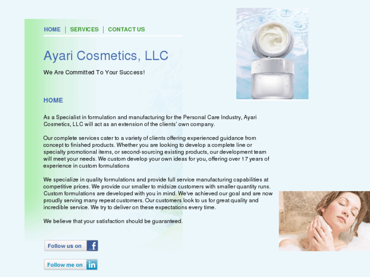 www.ayaricosmetics.com