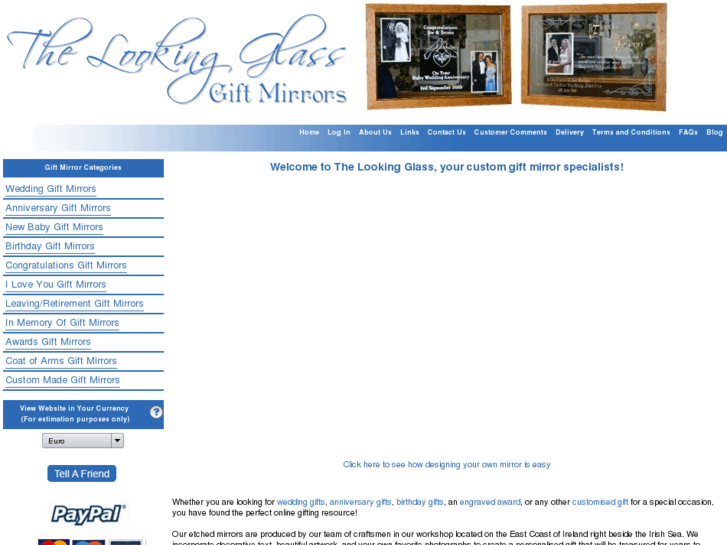 www.lookingglassgiftmirrors.com