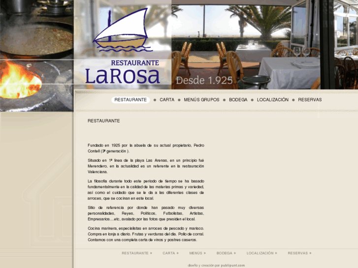 www.restaurantelarosa.es