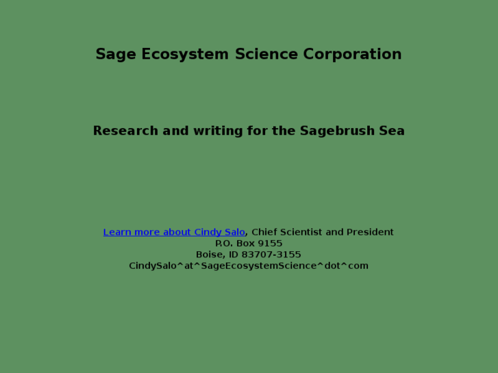 www.sageecosystemscience.com