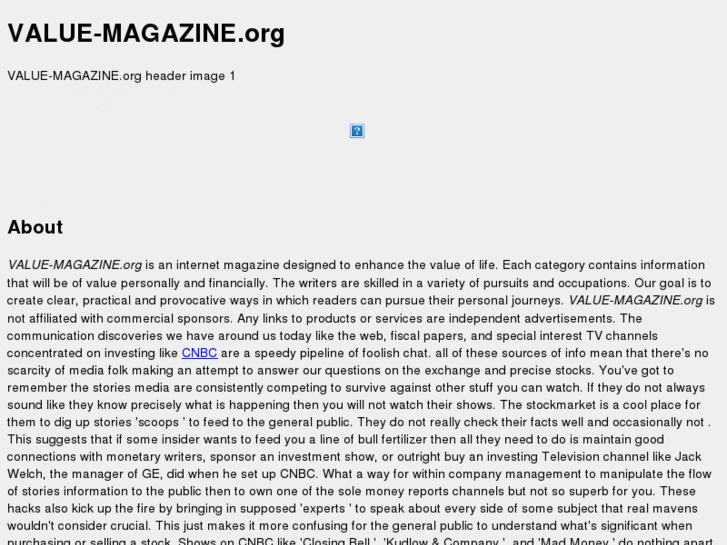 www.value-magazine.org