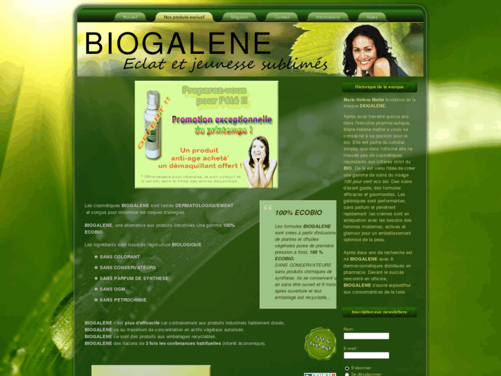 www.biogalene.fr