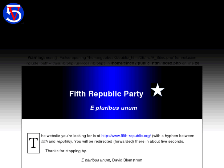 www.fifthrepublic.org