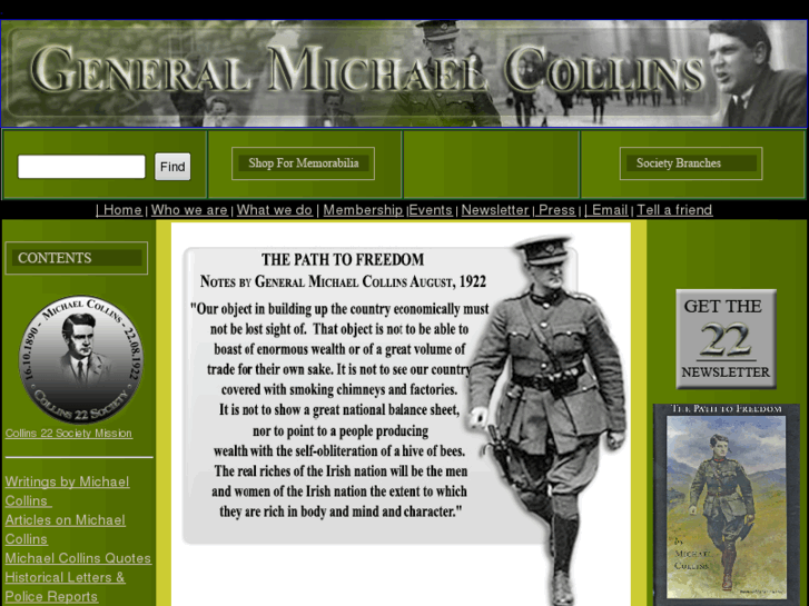 www.generalmichaelcollins.com