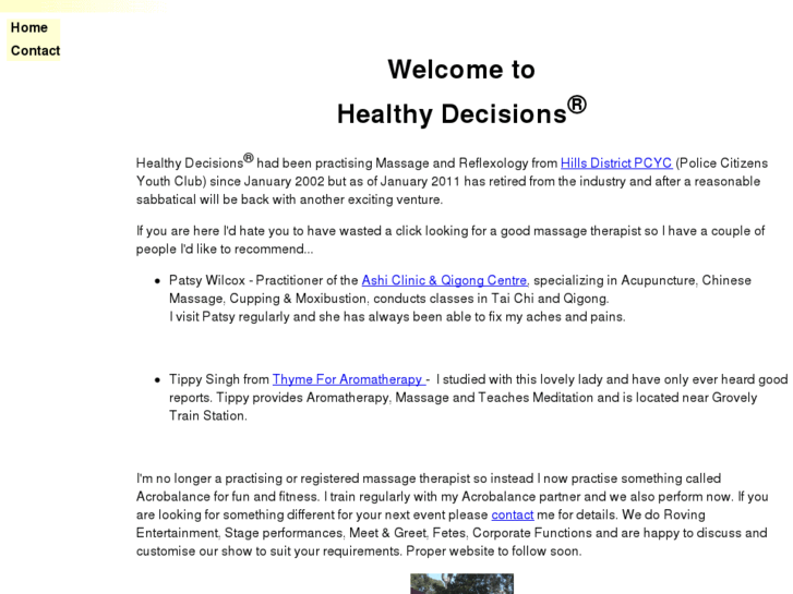 www.healthydecisions.com.au