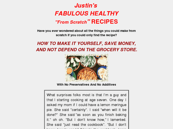 www.justinsrecipes.com