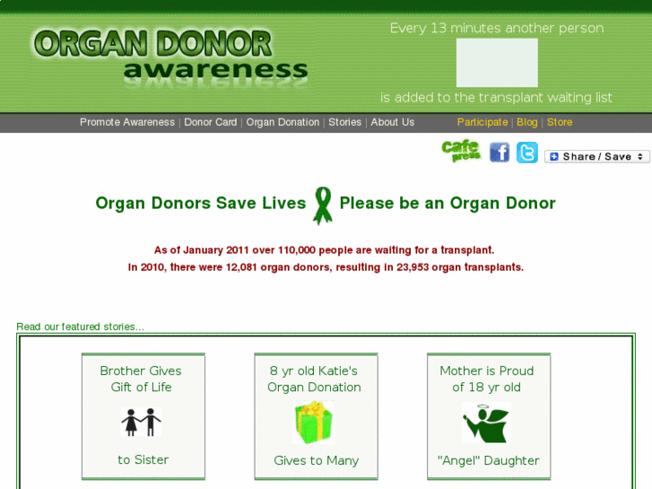 www.organdonorawareness.com