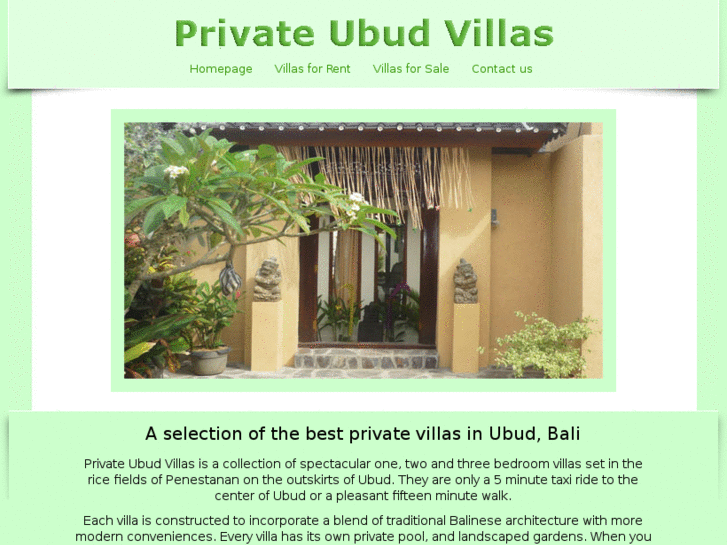 www.privateubudvillas.com