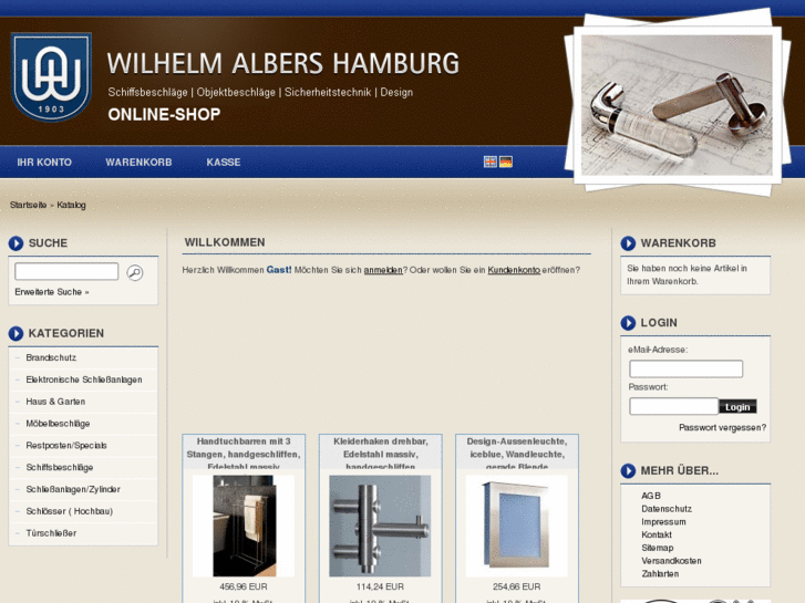 www.albersonlineshop.de