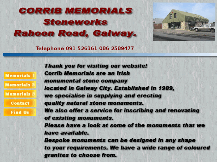 www.corribmemorials.com