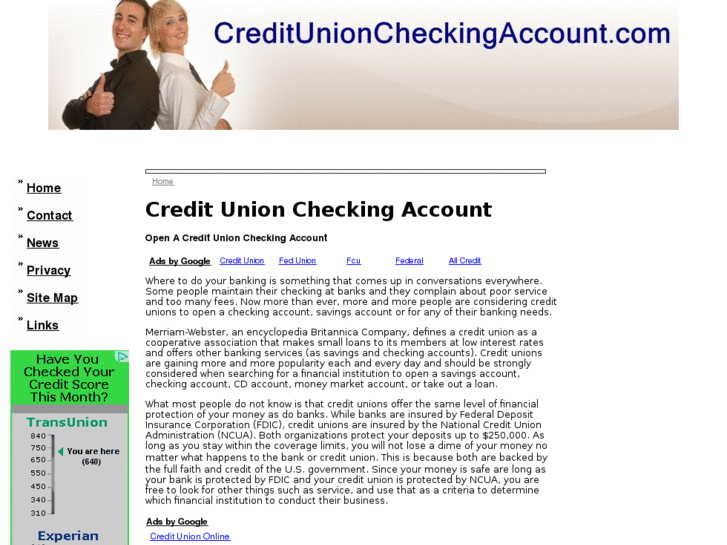 www.creditunioncheckingaccount.com