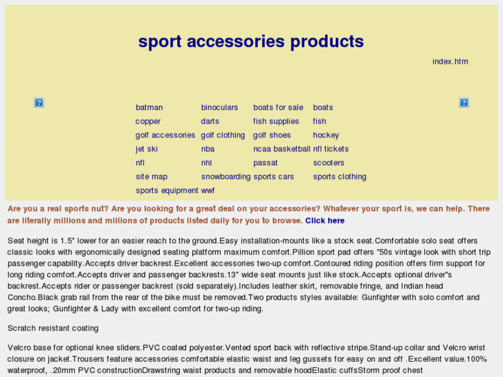 www.sport-accessories-products.com