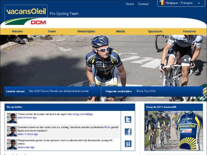 www.vacansoleilprocyclingteam.be