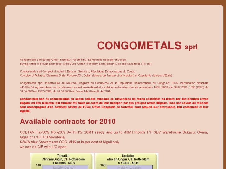 www.congometals.com