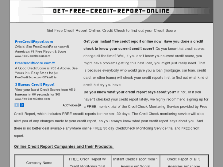 www.get-free-credit-report-online.com