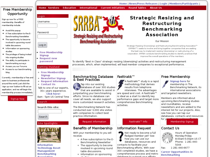 www.srrbenchmarking.com