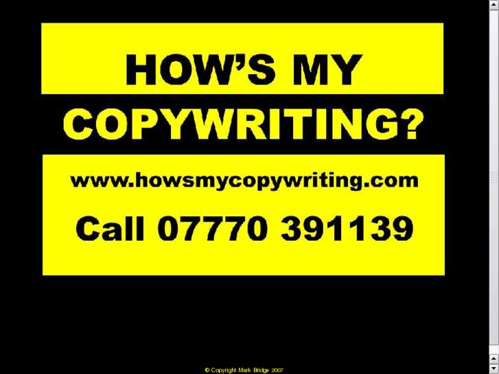 www.howsmycopywriting.com