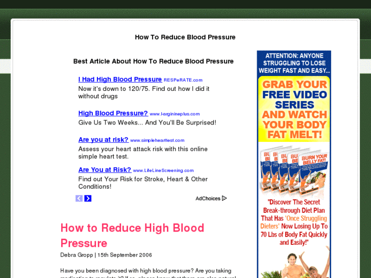 www.howtoreducebloodpressure.net