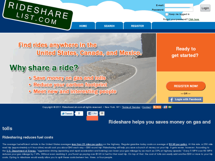 www.ridesharelist.com