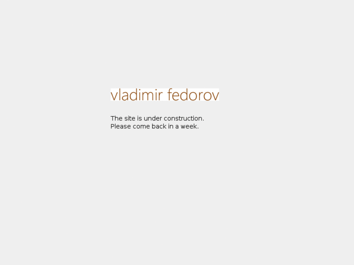 www.vladimirfedorov.net