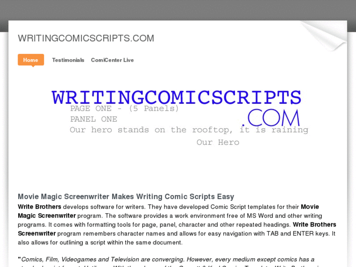 www.writingcomicscripts.com