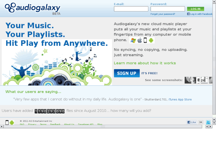 www.audiogalaxy.com