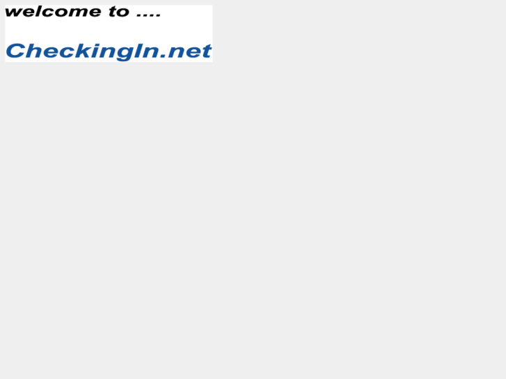 www.checkingin.net