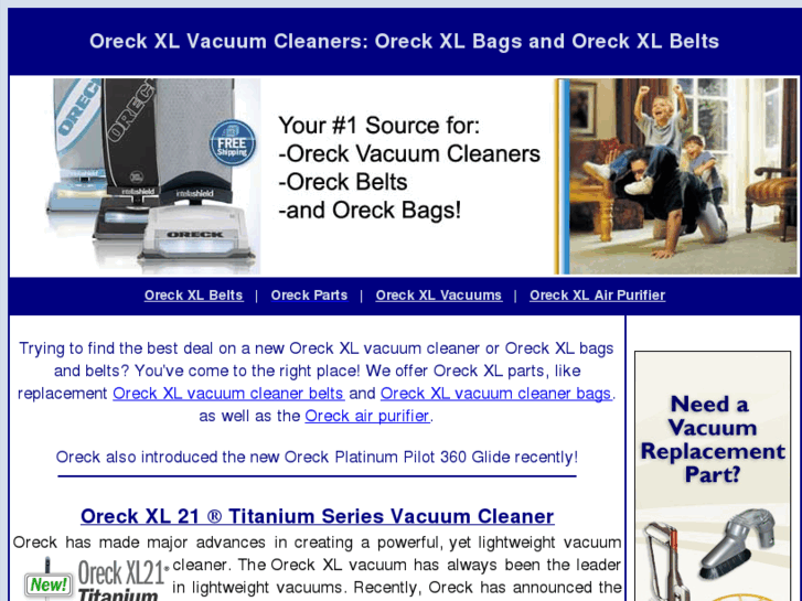 www.oreckxlvacuum.com