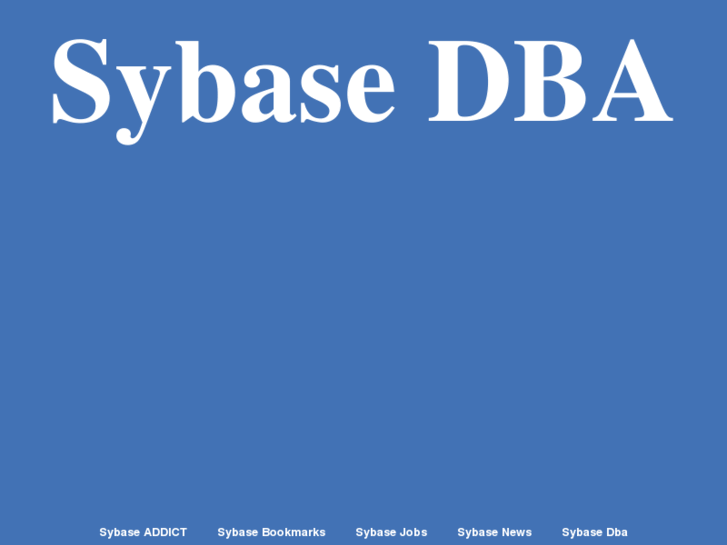 www.sybase-dba.org