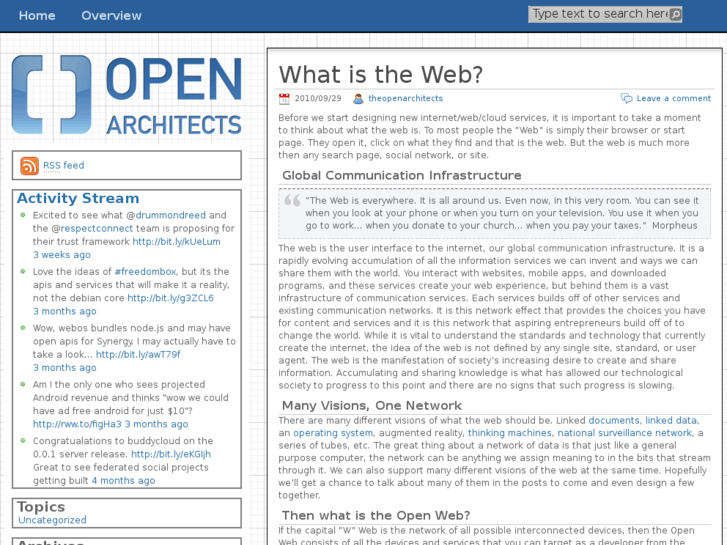 www.theopenarchitect.com