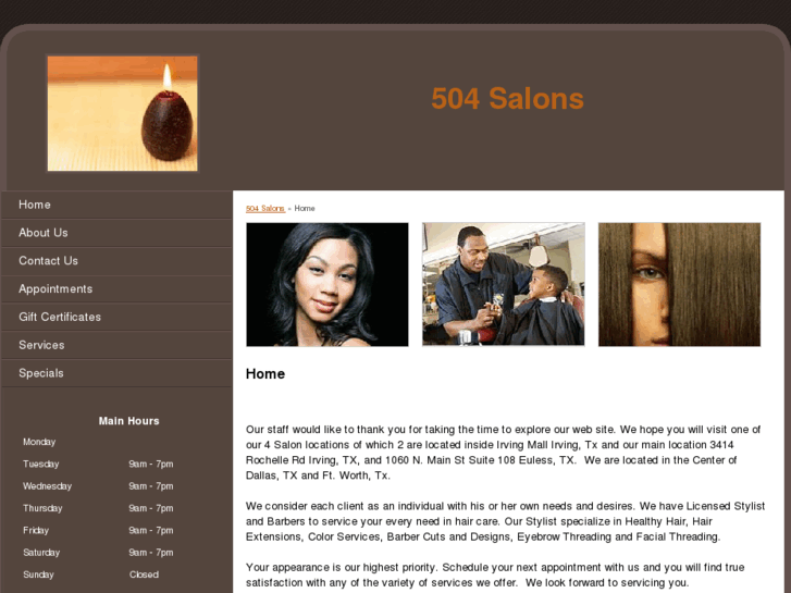 www.504barberandbeautysalon.com