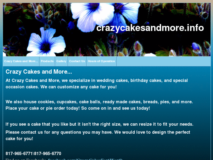 www.crazycakesandmore.info